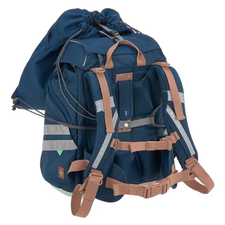 Lässig Schulranzen-Set Flexy Unique navy Ehrlich Brothers