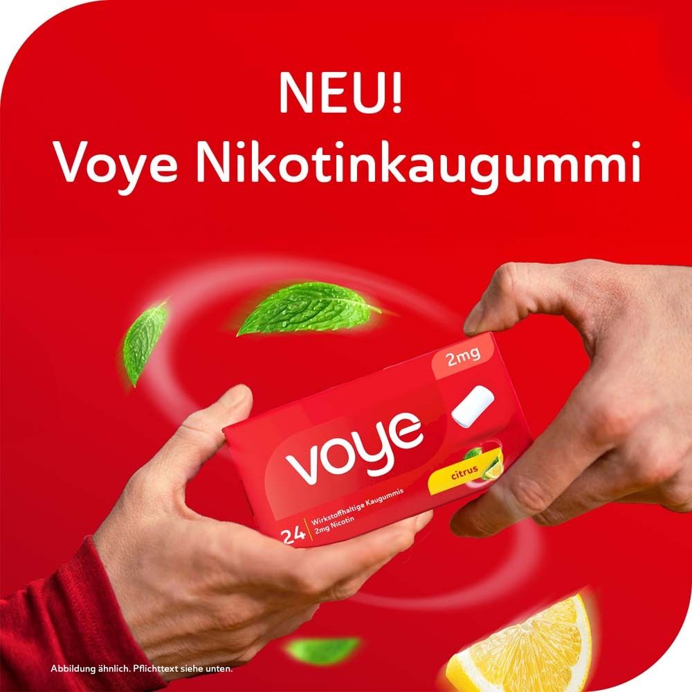 Voye Citrus 2 mg wirkstoffhaltiges Kaugummi