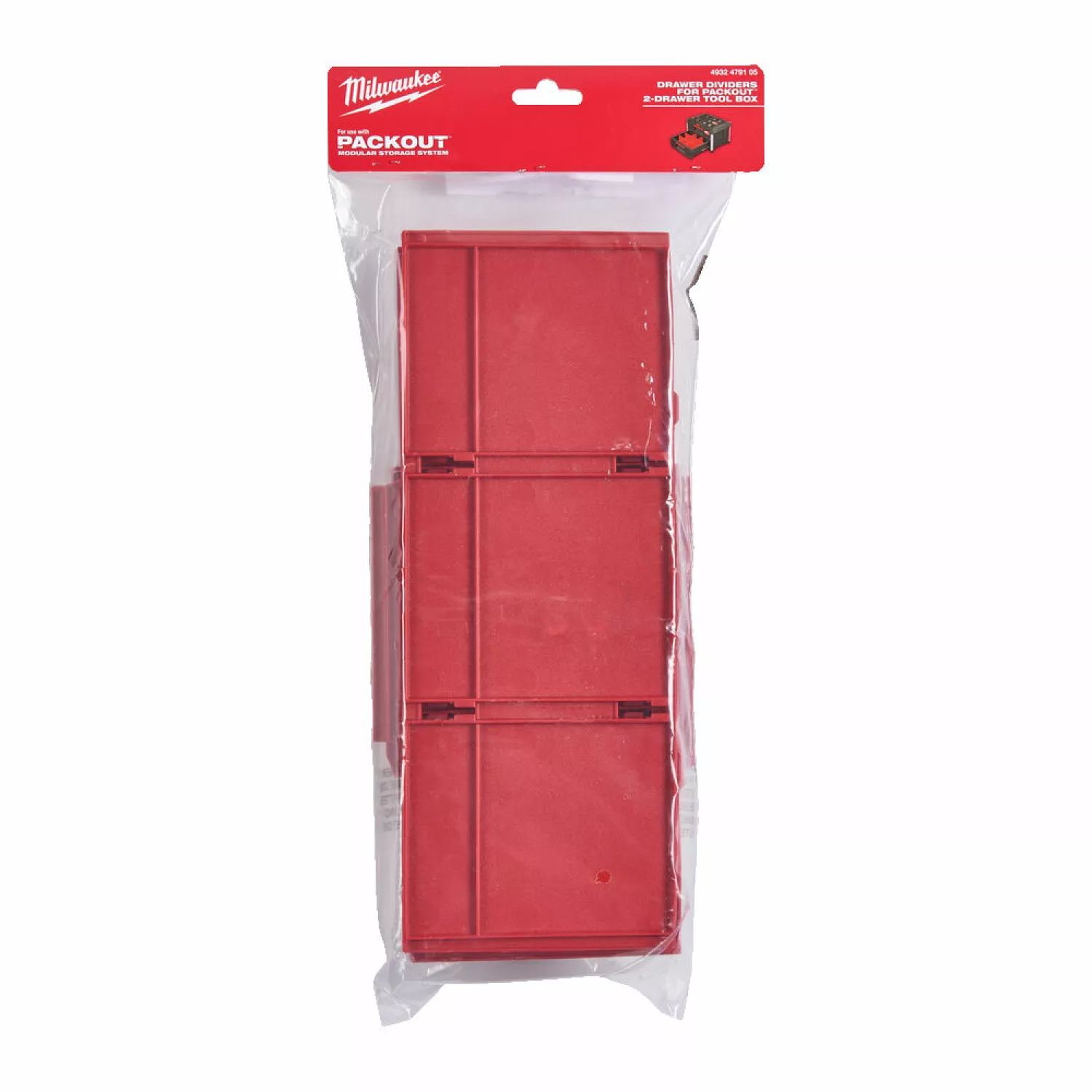 Milwaukee 4932479105 Verdelers voor de Packout Toolbox met 2 lades