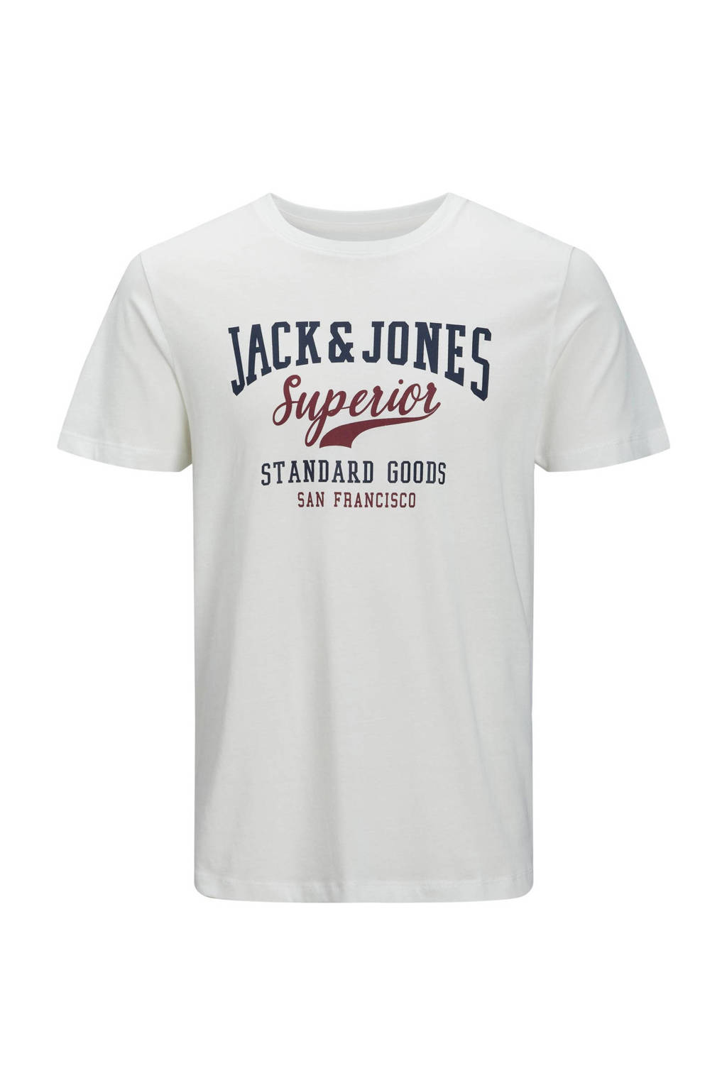 JACK & JONES T-shirt JJELOGO met logo wit