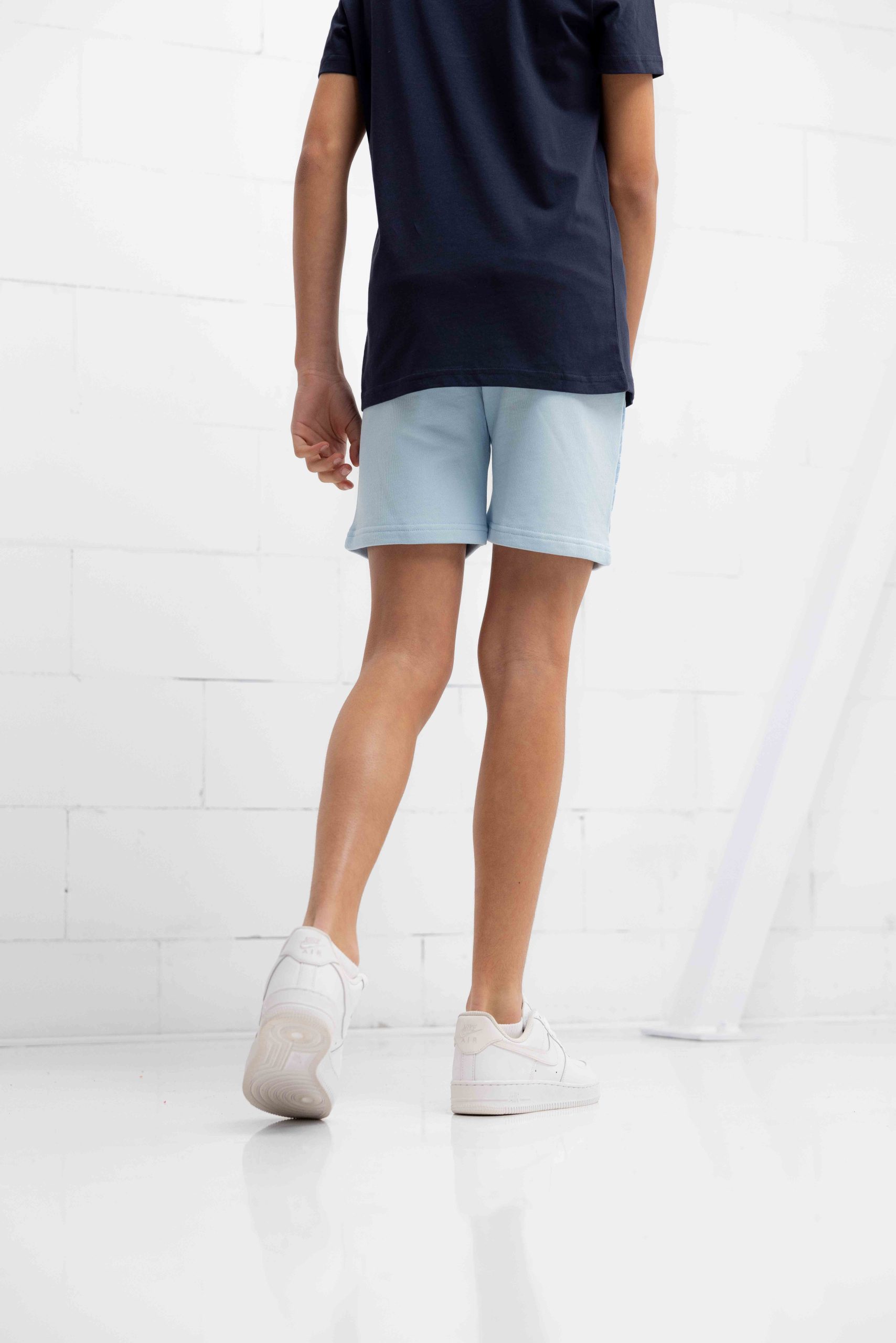 Ballin Amsterdam Logo Shorts Kids Lichtblauw