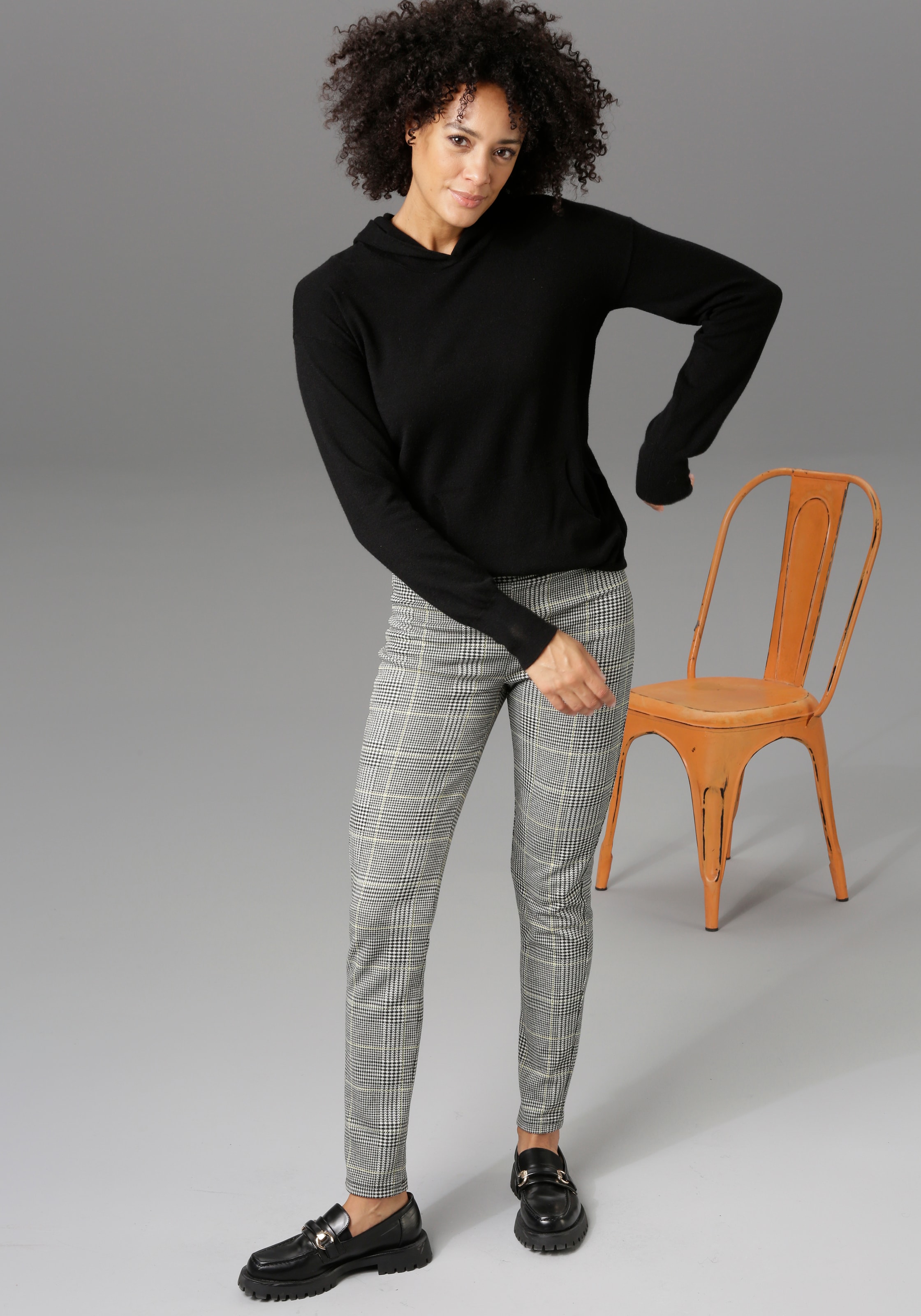 Aniston CASUAL Leggings  im Karo-Dessin