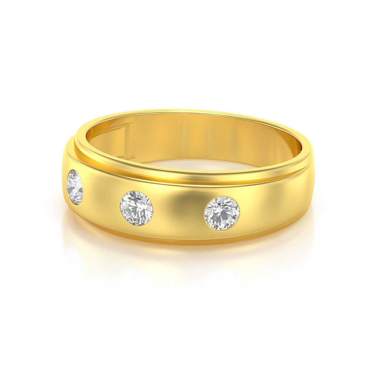 Alliance ADEN Homme Or 585 Jaune Diamants 5.6grs