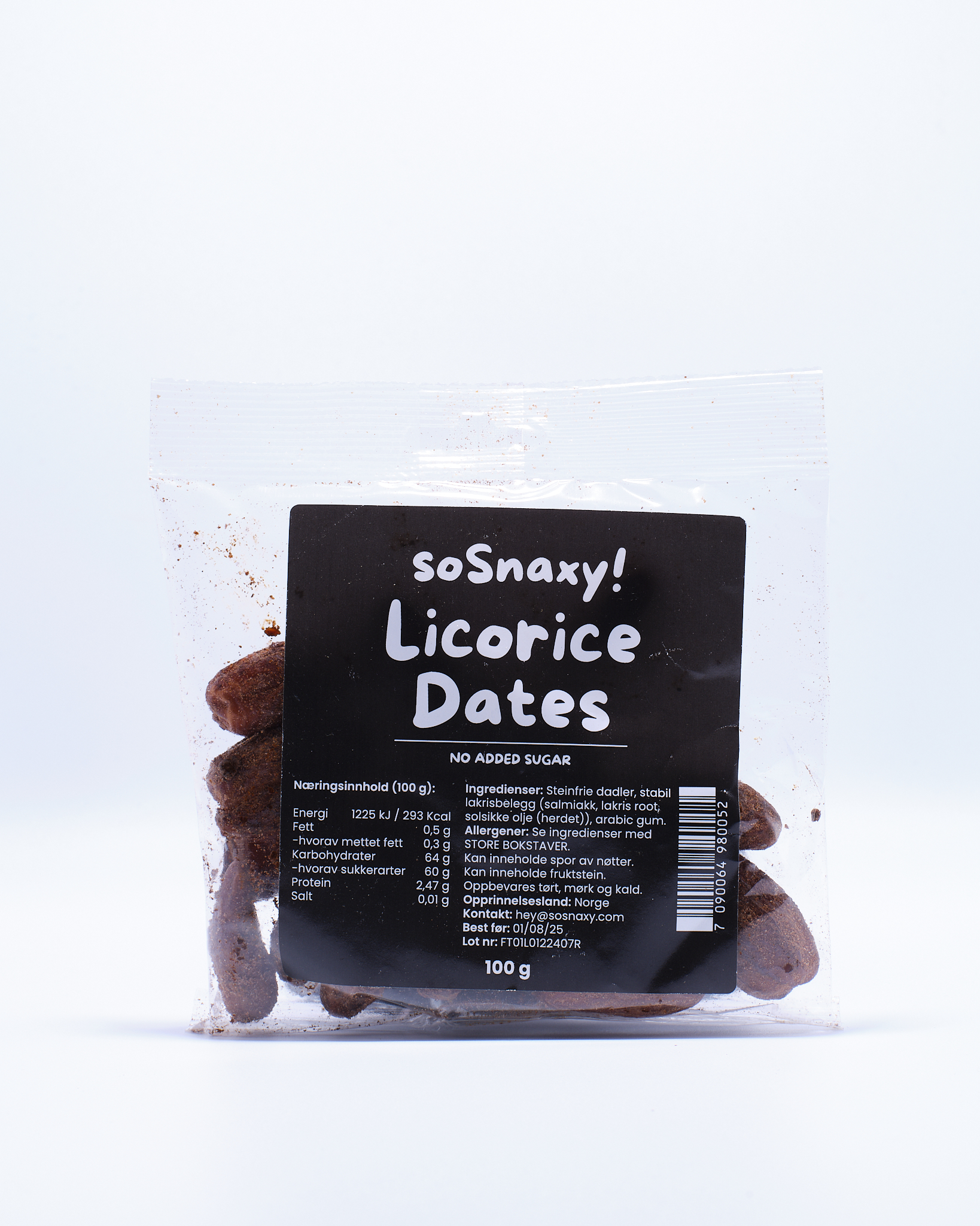soSnaxy! Licorice Dates 3x100g