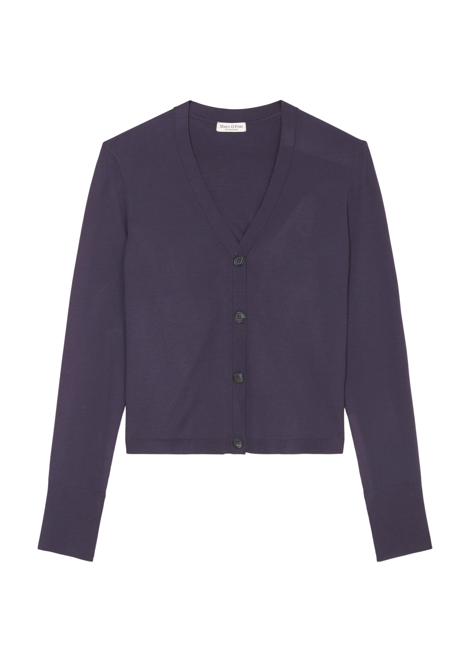 Feinstrick-Cardigan slim aus LENZING™ ECOVERO™
