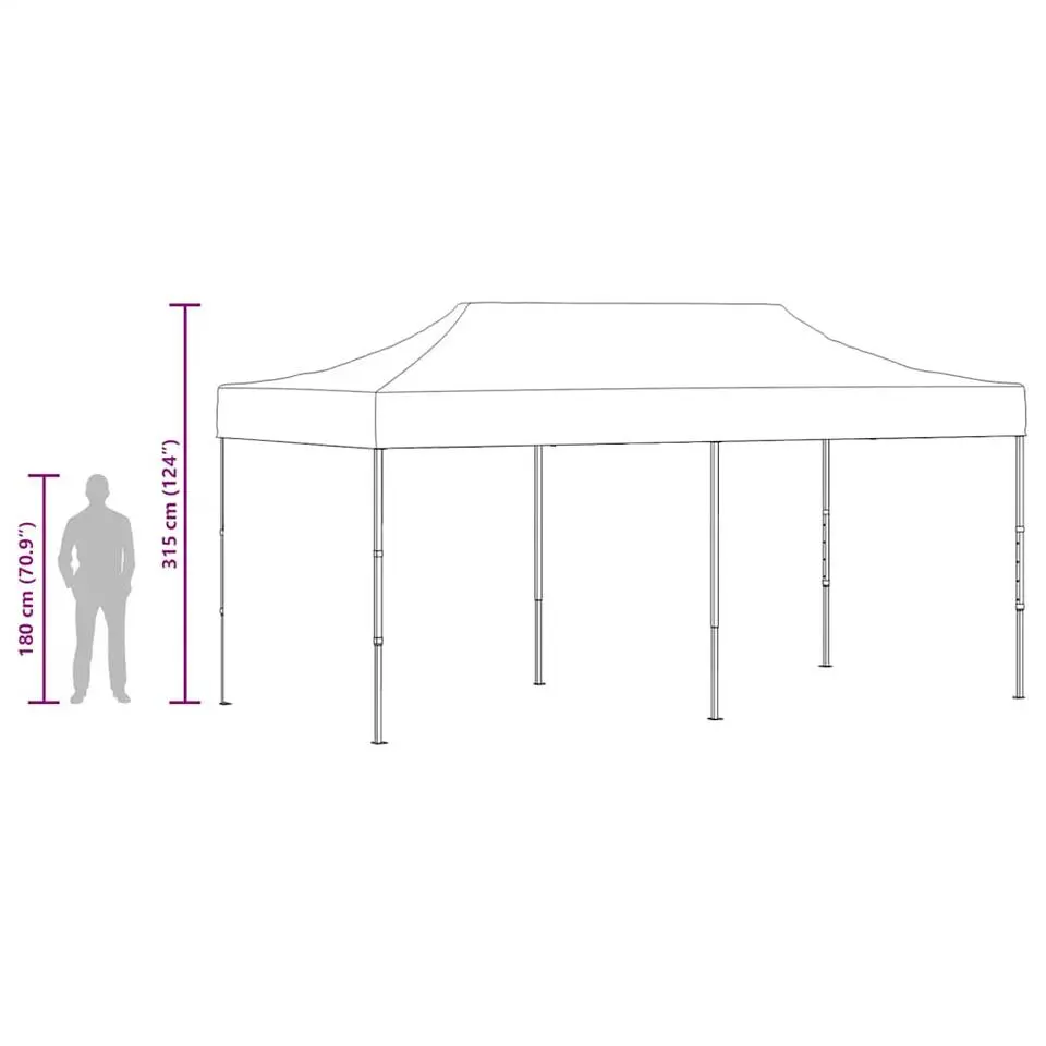 vidaXL - Feesttent - Wit - Stof