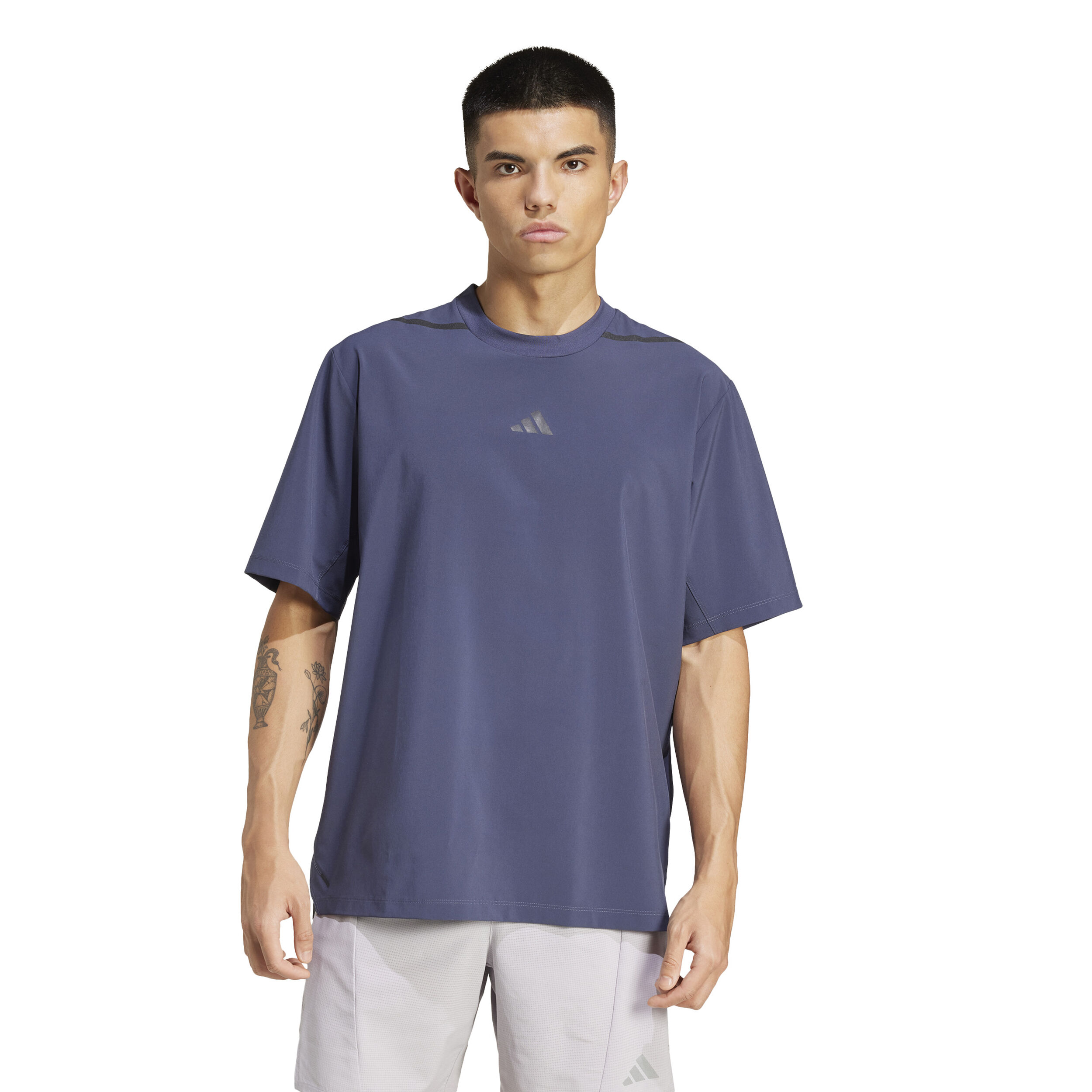 adidas Pump Cover T-shirt Hommes - Bleu Gris