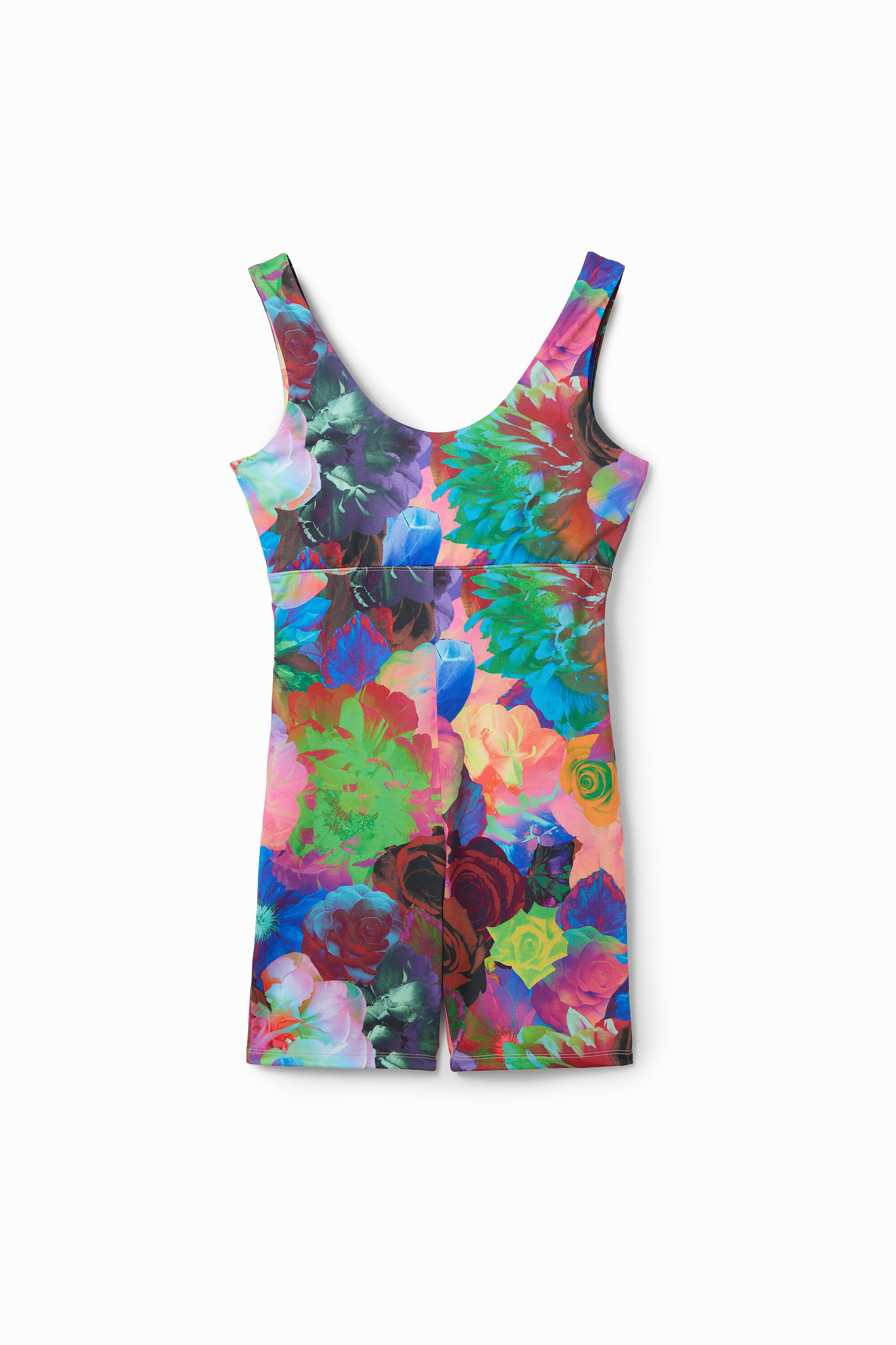 Combinaison sport ajustée fleurs