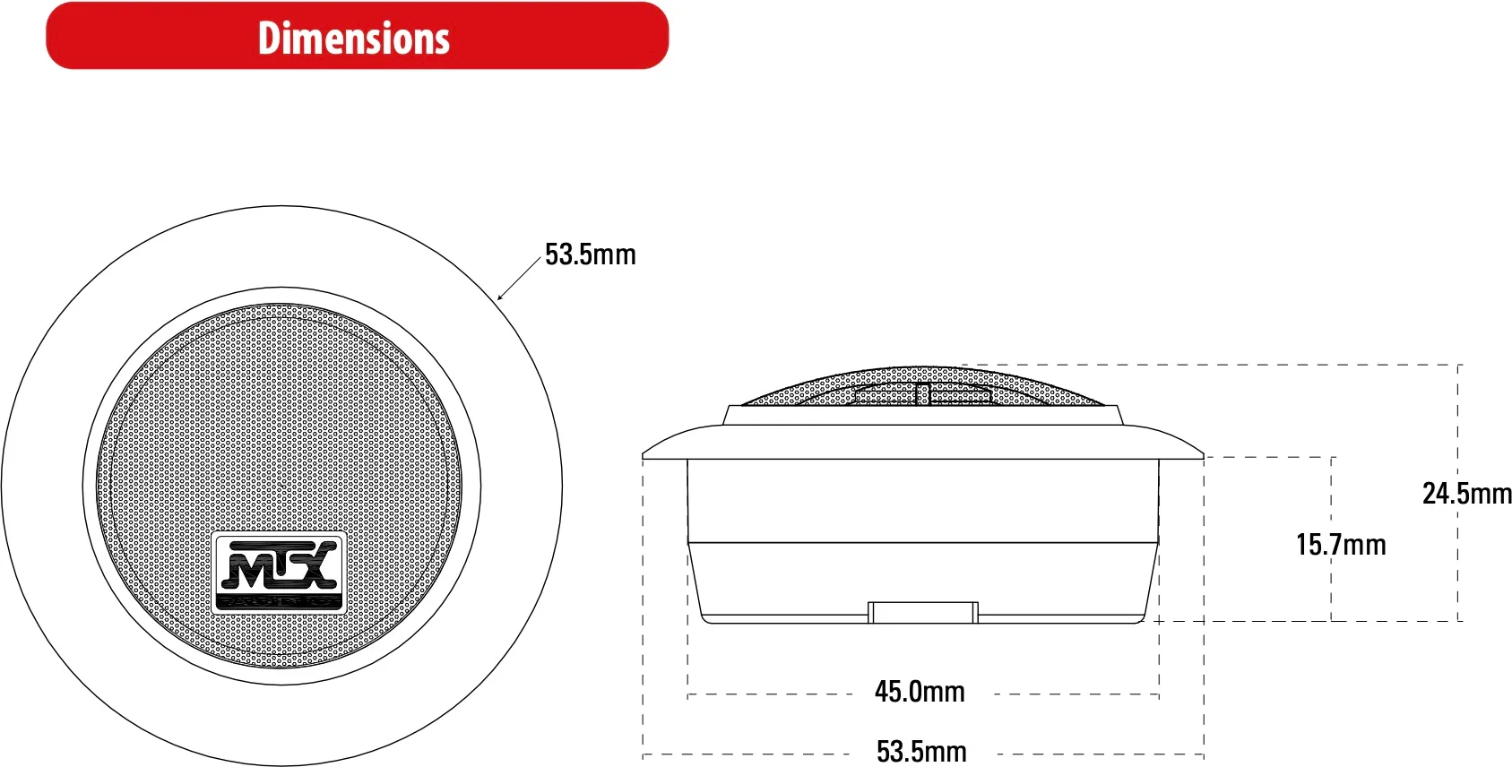 MTX TX225T (la paire) Haut-parleurs voiture