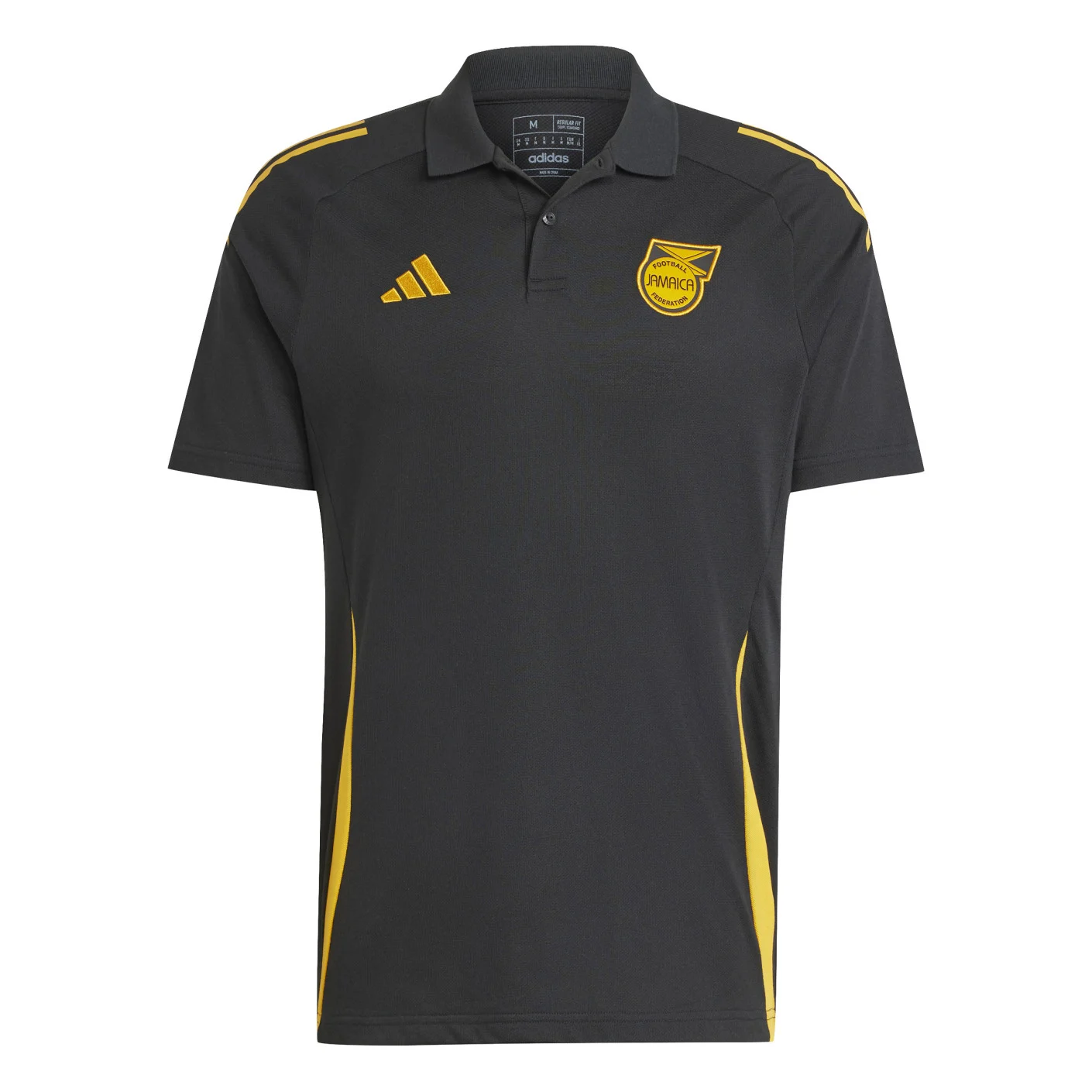 Adidas Jamaica Polo 2024-2026 Zwart Geel