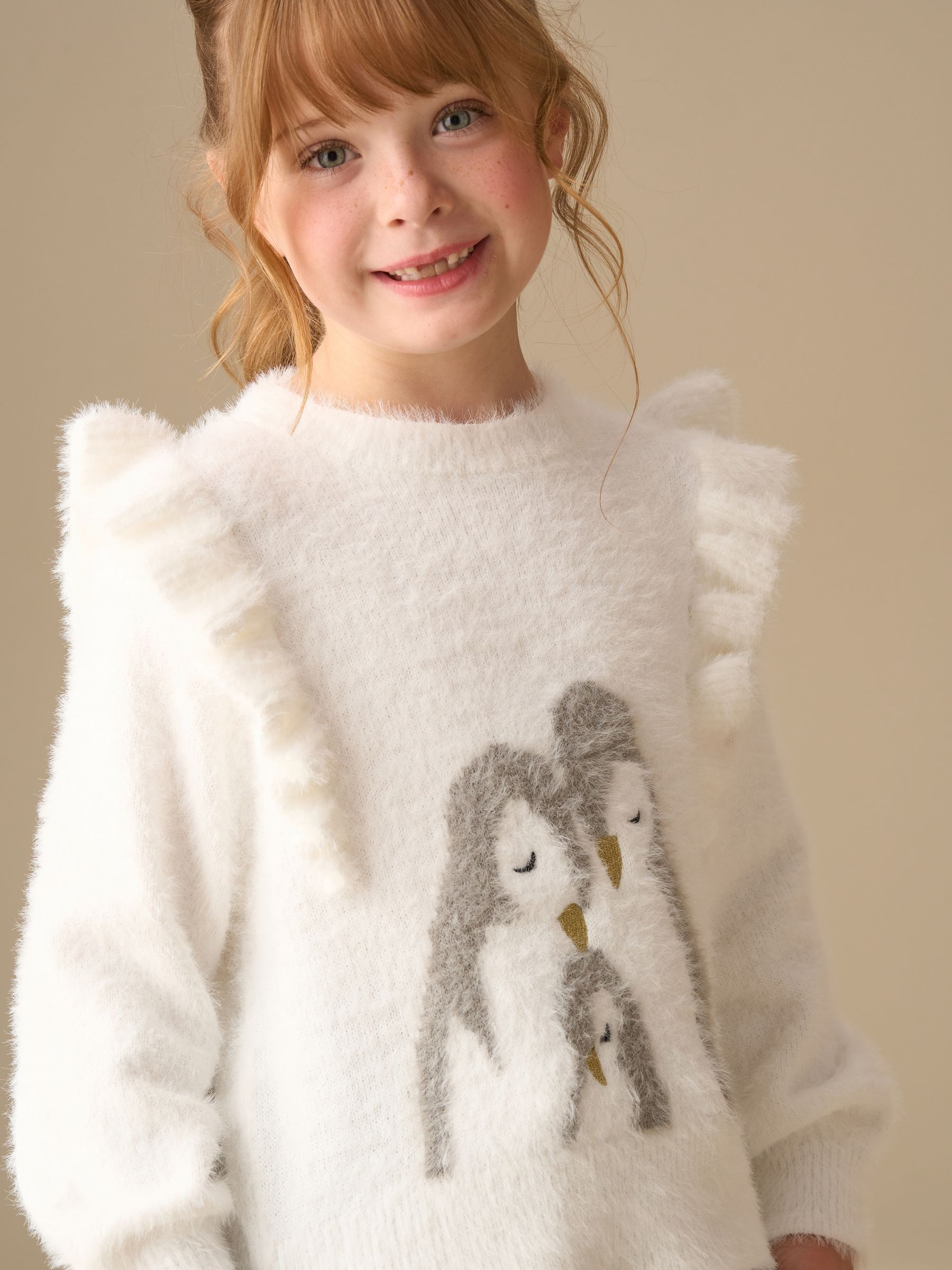 Angel & Rocket Penguin Knitted Jumper