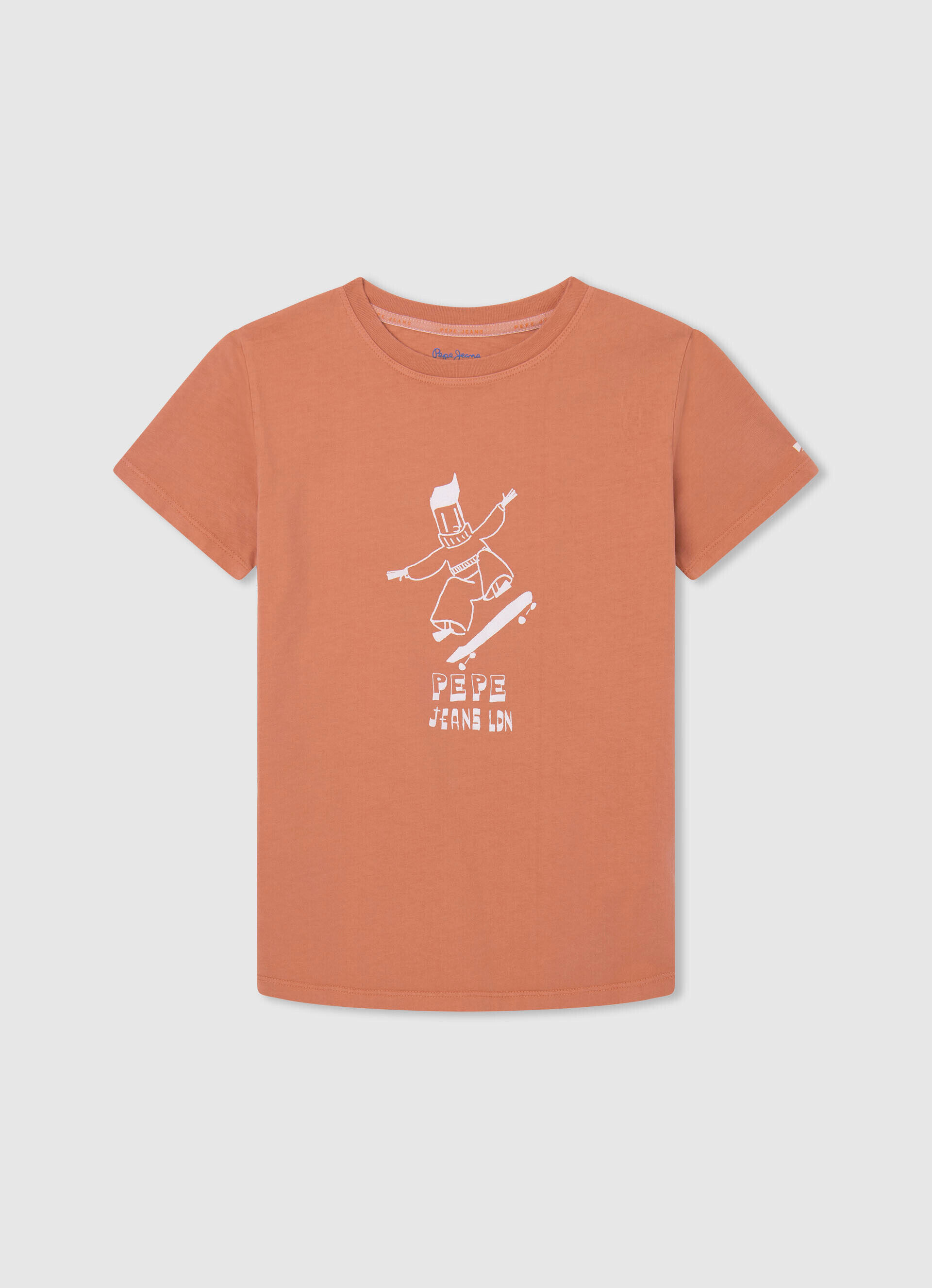 CAMISETA COM ESTAMPA GRÁFICA - laranja abóbora