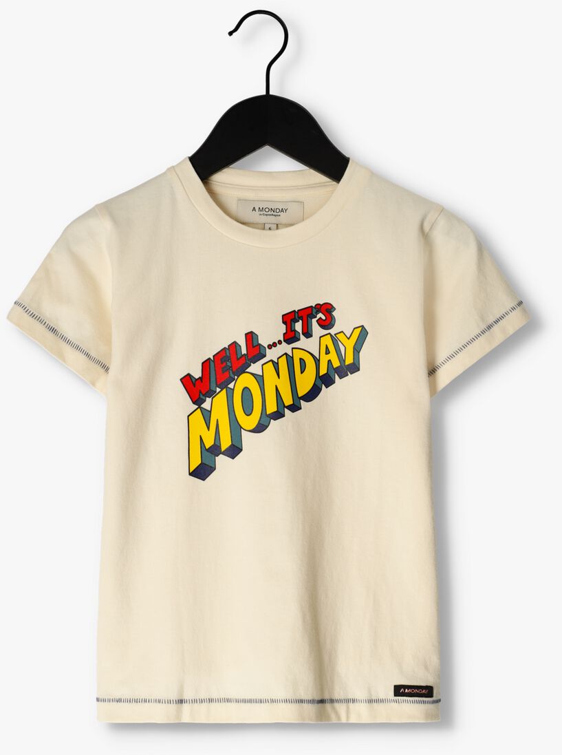 A MONDAY IN COPENHAGEN ecru a monday in copenhagen t-shirt well t-shirt