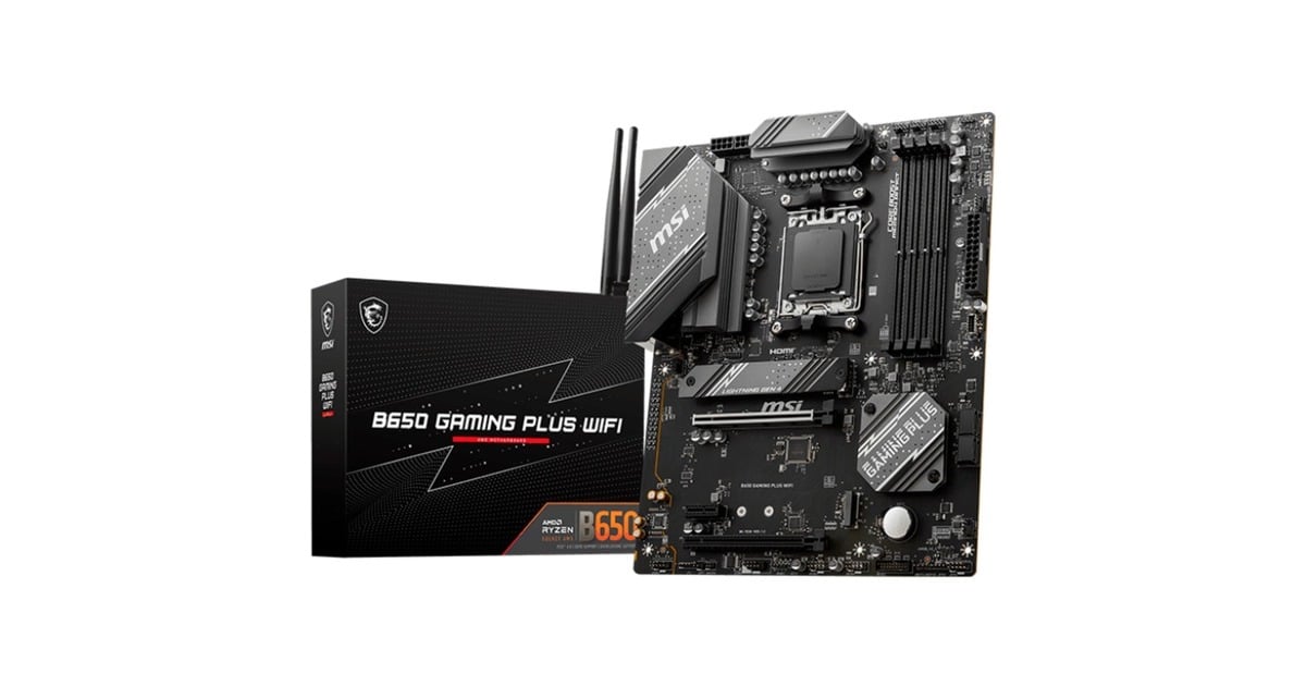 MSIB650 GAMING PLUS WIFI socket AM5 moederbord  (Zwart, RAID, 2,5Gb-LAN, WLAN, BT, Sound, ATX, Tweedekans)