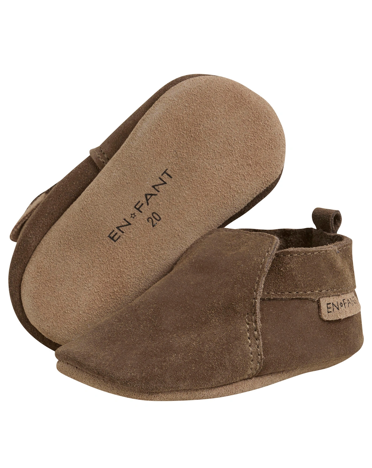 Krabbelschuhe SOLID in acorn