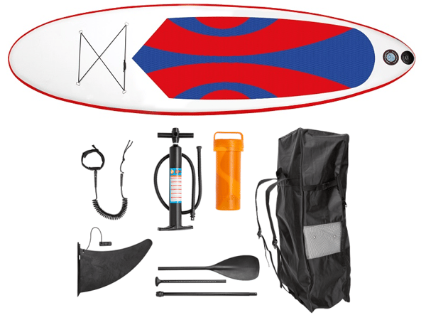 Rest: CS Aqua SUP Board - Stand Up Paddleboard - 300x83x15 cm - Red/Blue