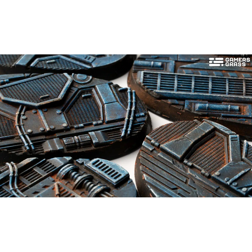 Spaceship Corridor Bases, Oval 60mm (x4)