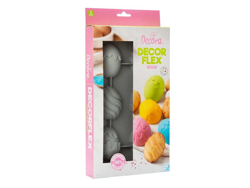 Decora Silikonform Silikonform Ostern Ei Backform aus Silikon mit Ostermotiv