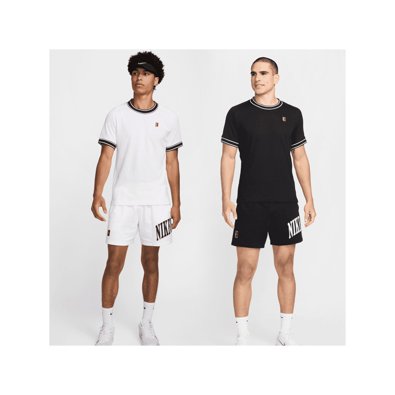 Tee-shirt de tennis Nike Heritage blanc ou noir