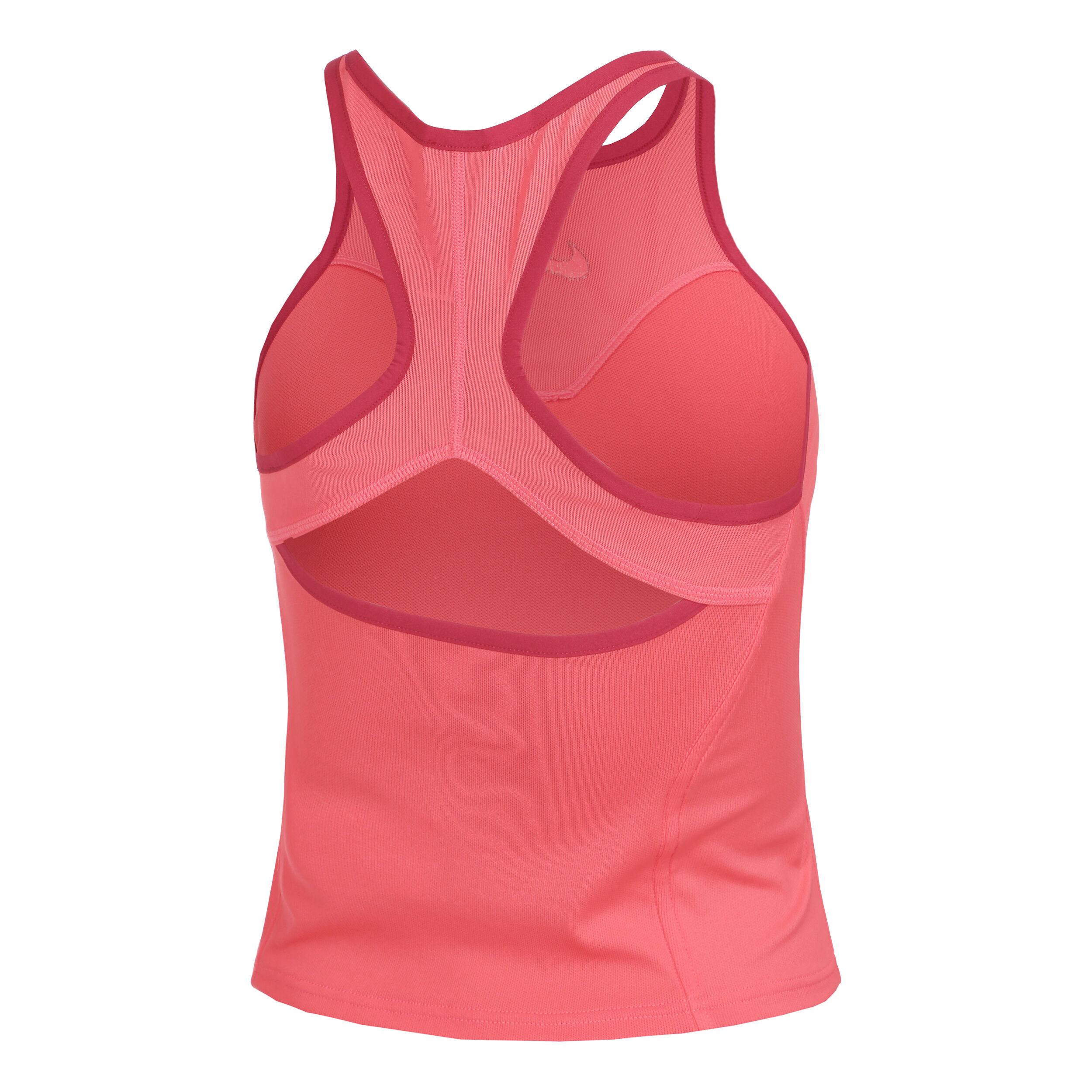 Nike Dri-Fit Court Slam Solid Débardeur Tank Top Femmes - Corail , Rouge Foncé