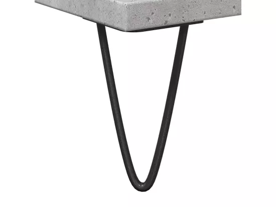 Armoire de bain gris béton 58x33x60 cm bois d'ingénierie