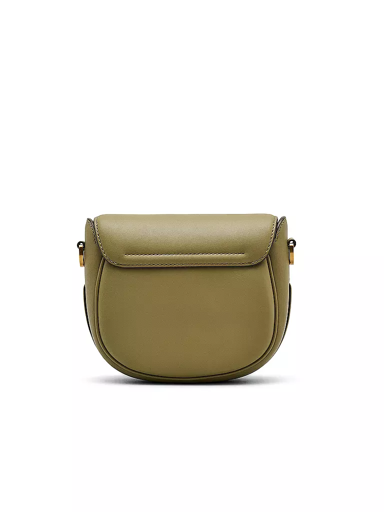MARC JACOBS Ledertasche - Mini Bag THE SMALL SADDLE BAG olive