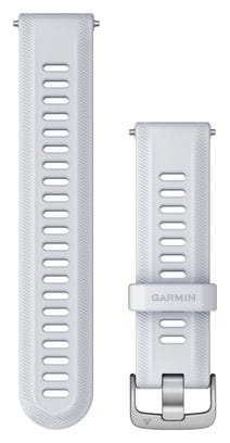 Bracelet de Montre Garmin Forerunner 22 mm Silicone Blanc Argent