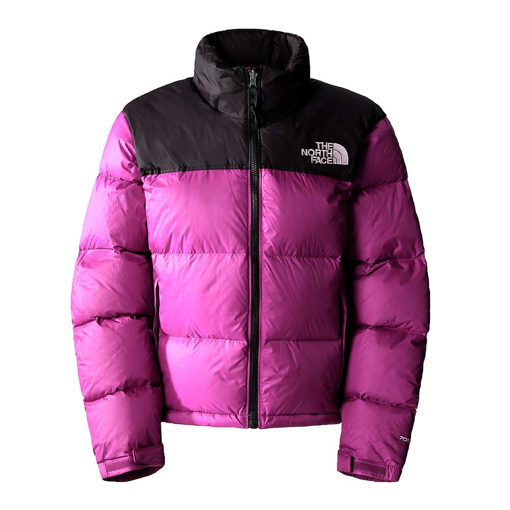 The North Face Doudoune Noir/Violet Femme The North Face 96 Retro Nuptse
