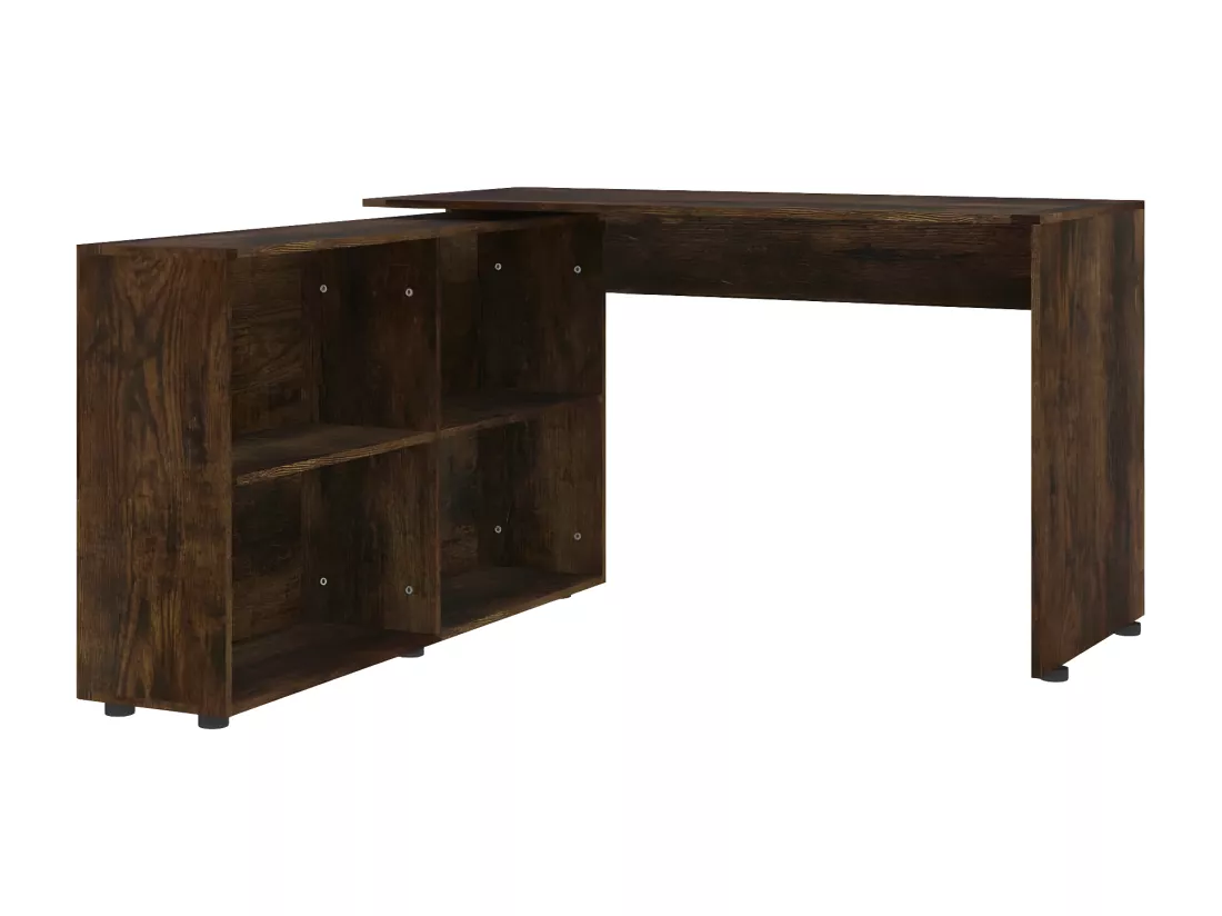 Bureau d'angle Chêne fumé Bois d'ingénierie