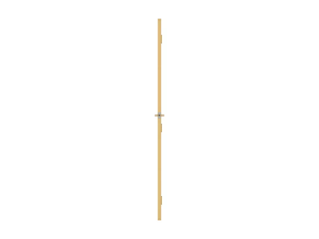 Porte intérieure mince doré 83x201,5 cm verre trempé aluminium