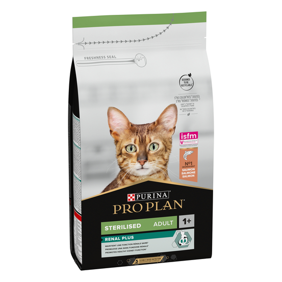 Croquettes chat adulte stérilisé au saumon Super Premium - 1,5 kg