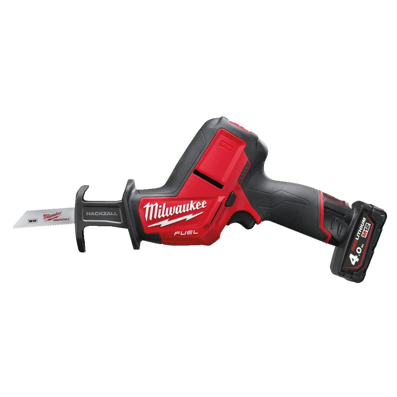 Milwaukee M12 CHZ-402C 12V Li-Ion accu reciprozaag set (2x 4.0Ah accu) in koffer - snelwissel - koolborstelloos