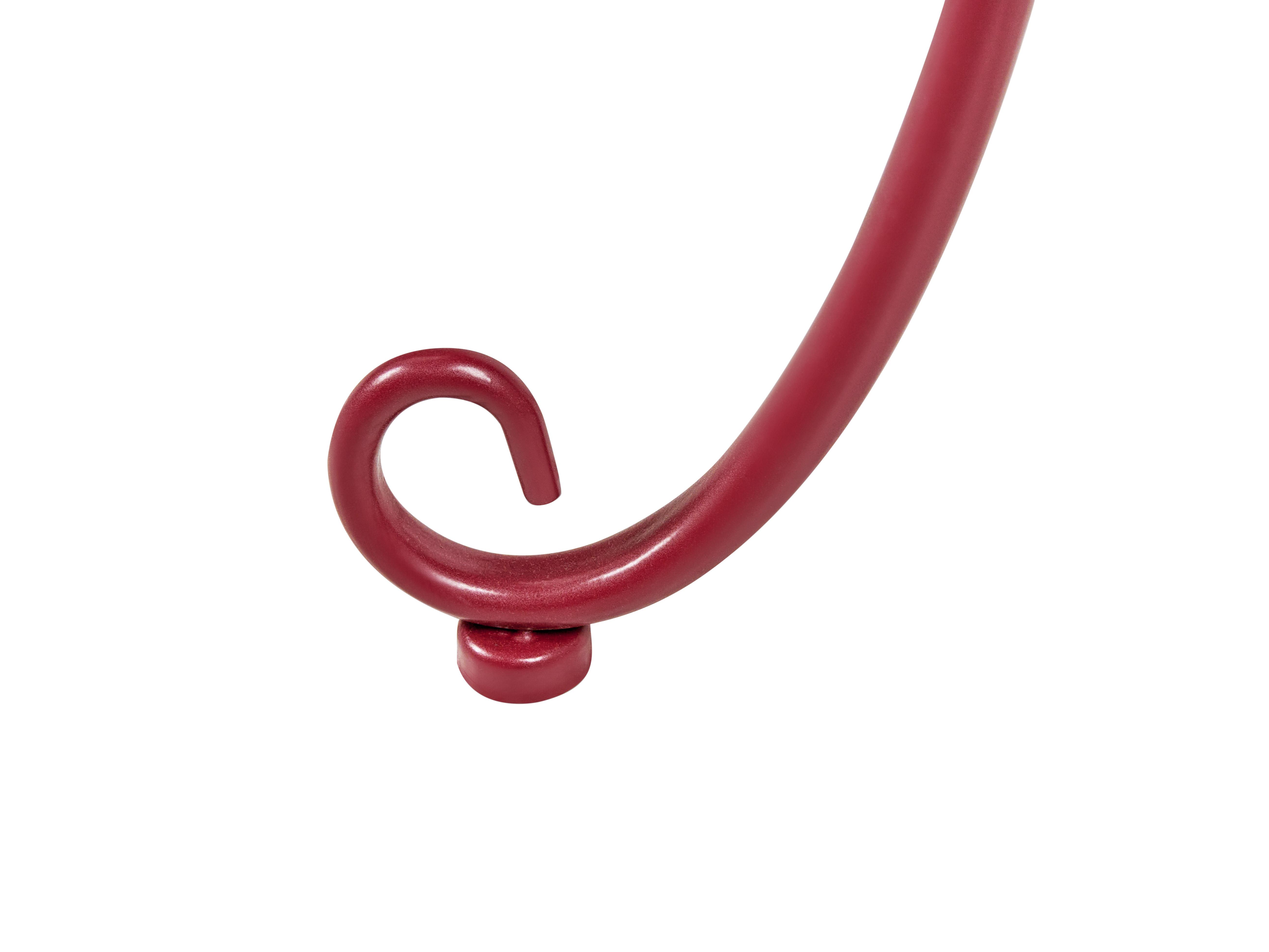 Tuin bijzettafel CAVINIA 40 cm 40 cm Metaal Bordeauxrood