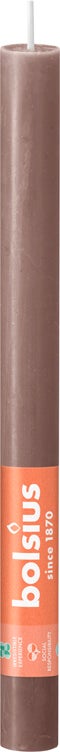 Bolsius dinerkaars Shine taupe 13 uur D 2,3 H 27 cm