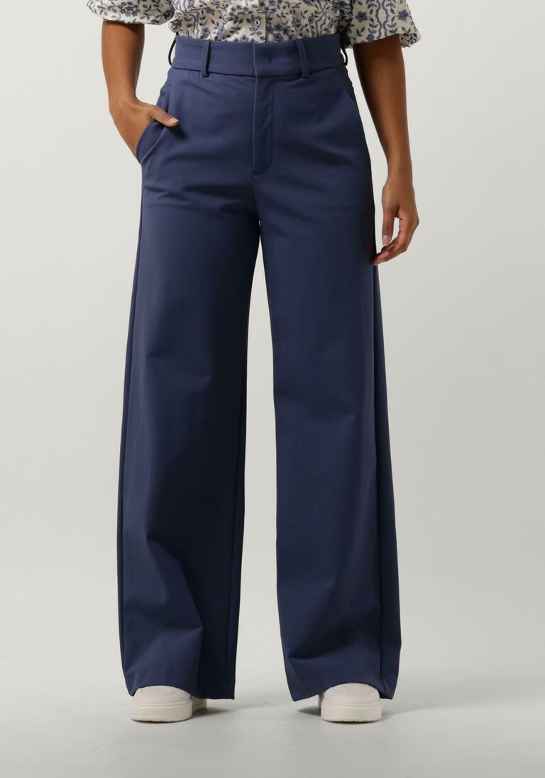 VANILIA blauwe vanilia pantalon tailored twill