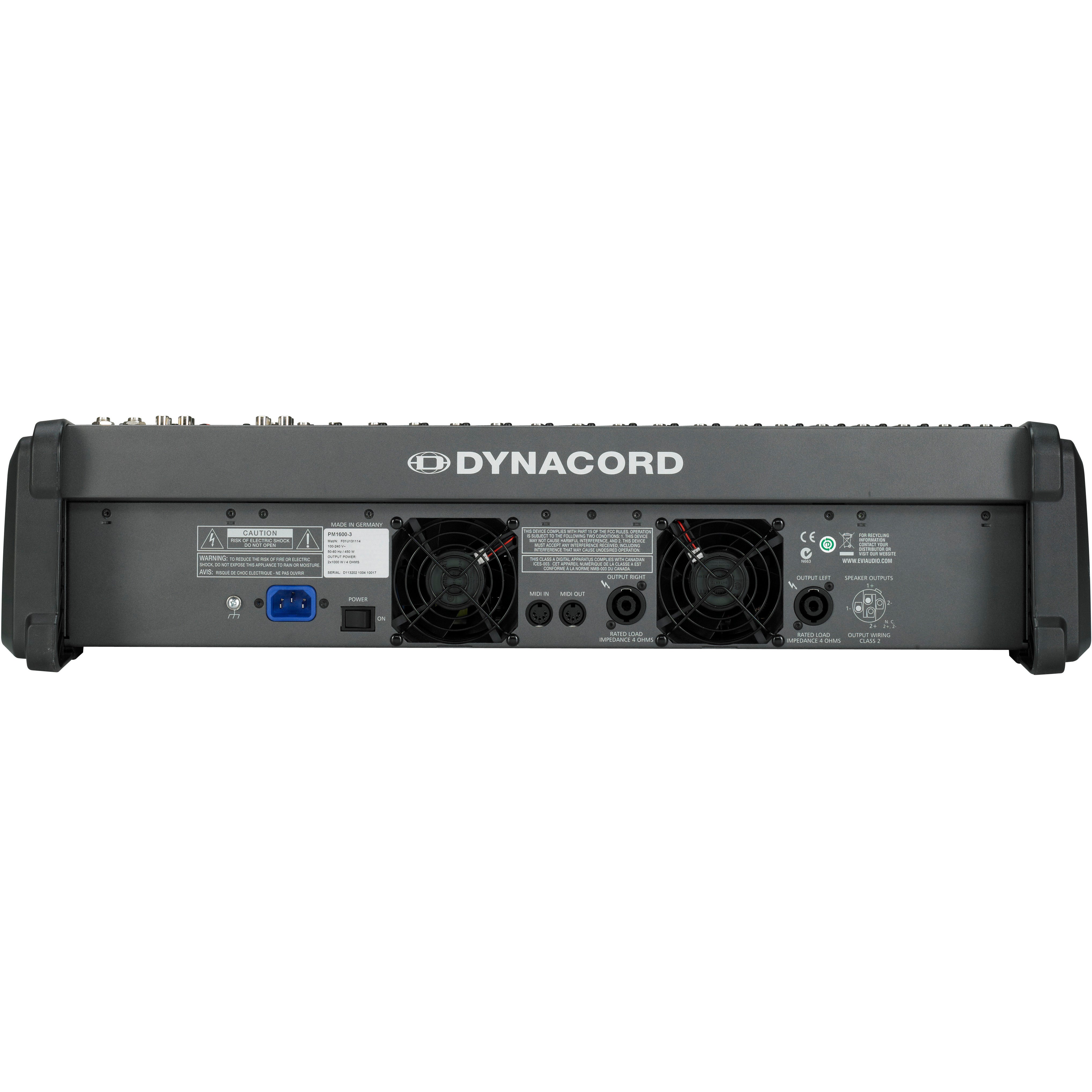 Dynacord Powermate 1600-3 16-kanaals power-mixer