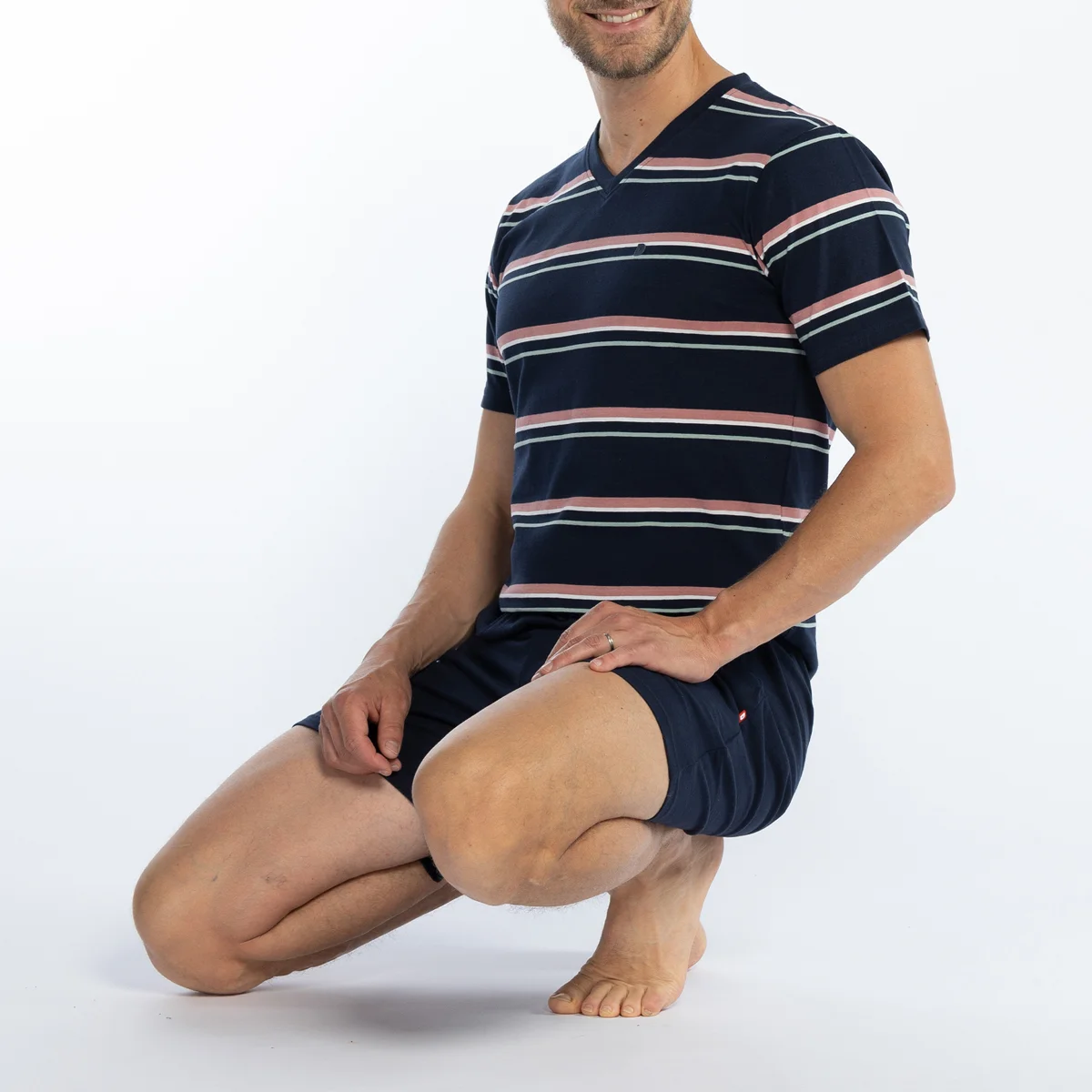 Pyjashort homme SOLE rayé/marine