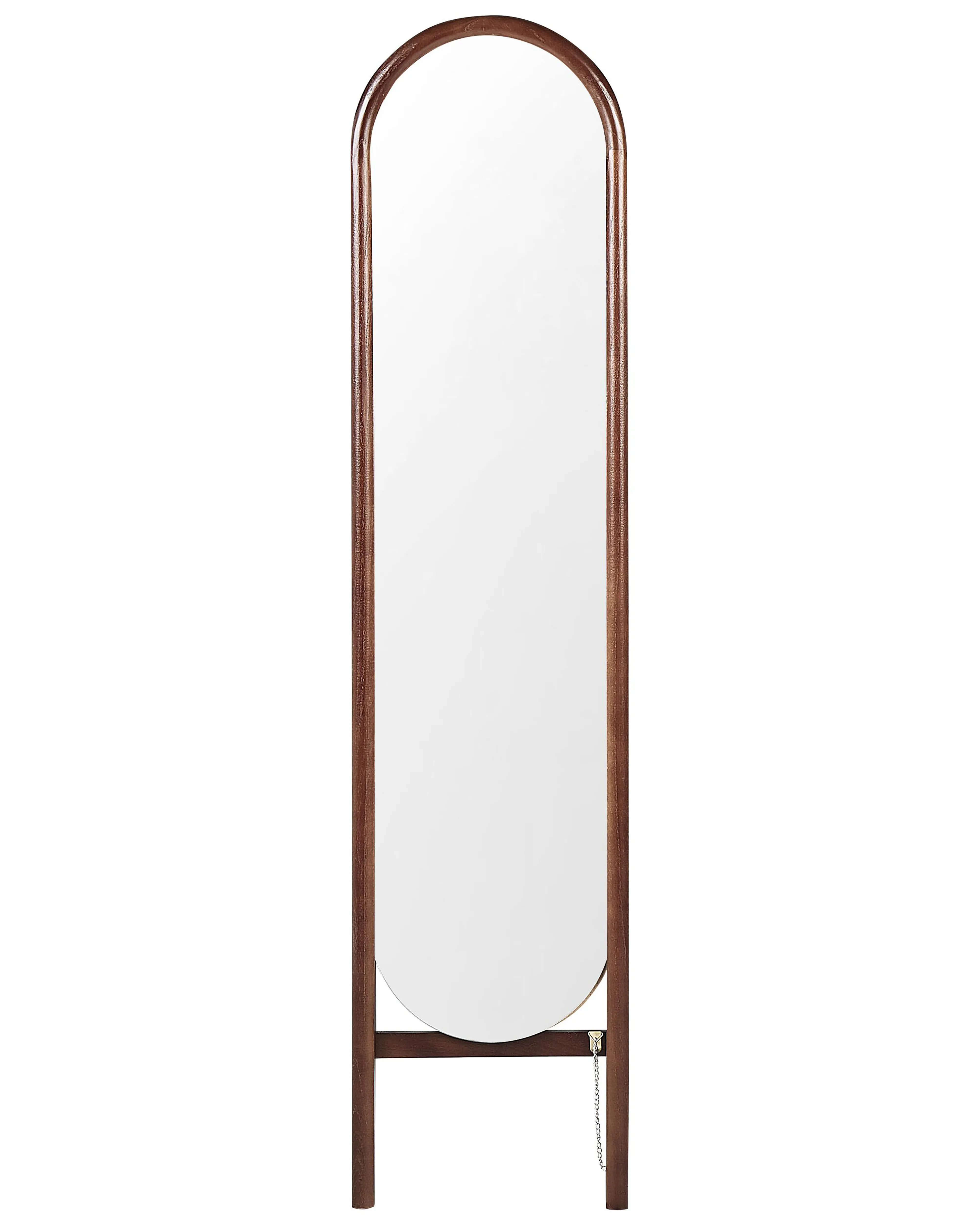 Staande spiegel CHELLES 150 cm Paulowniahout Donkerbruin