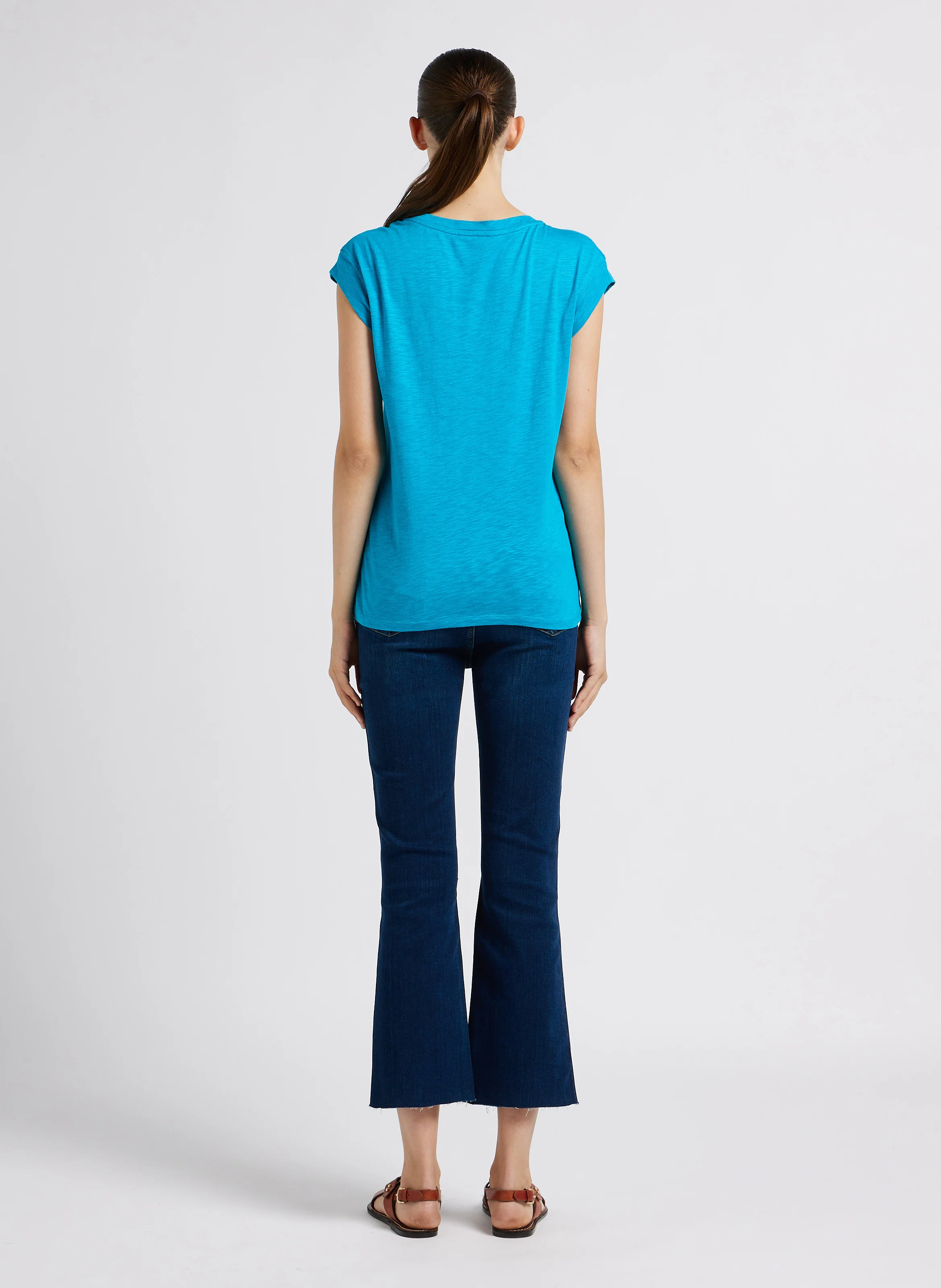 ILLUSION OPULENT - Jean droit en coton mélangé| Bleu