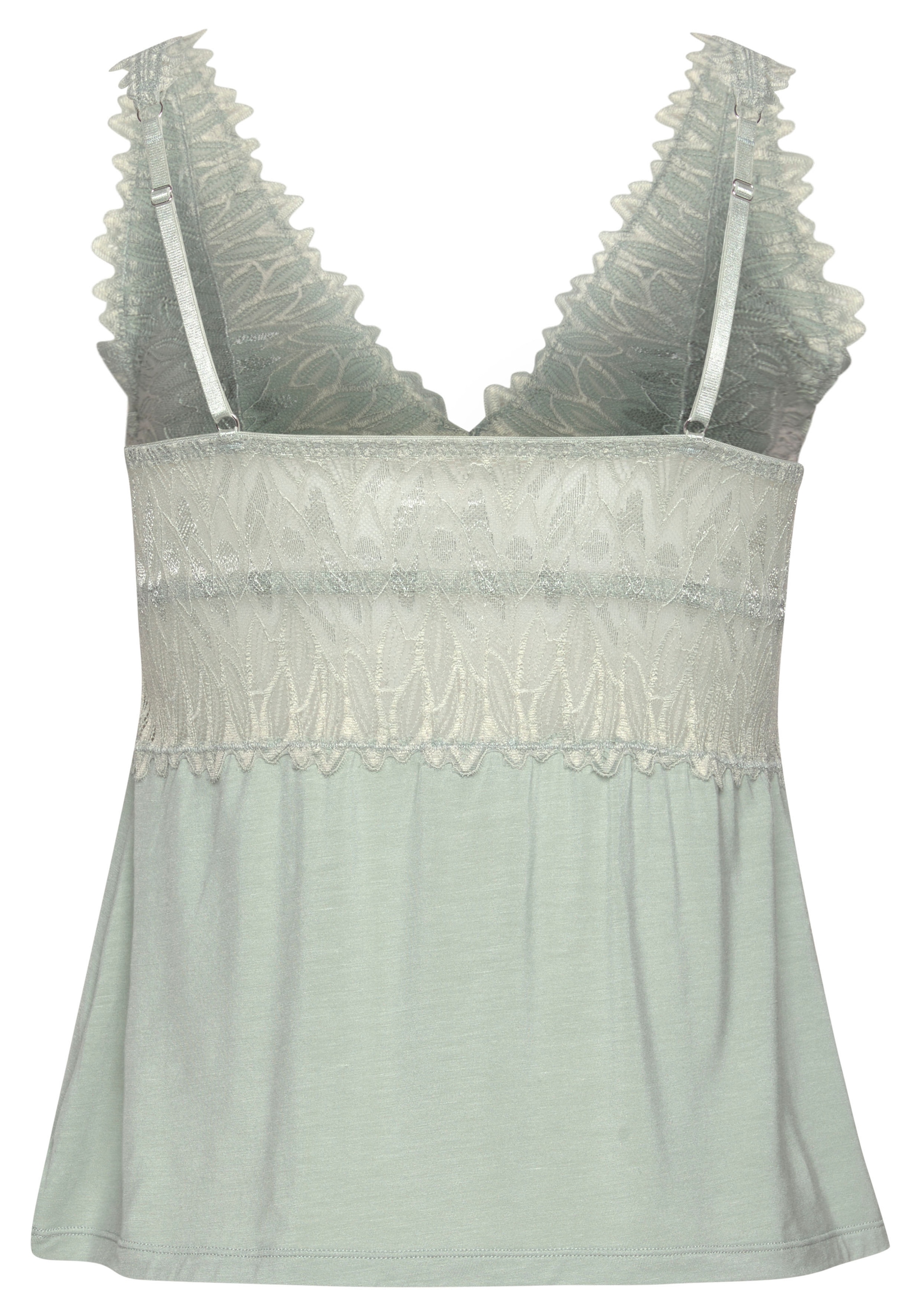 LASCANA Spitzentop , mit  Spitzendetails