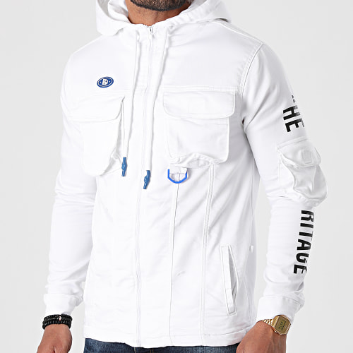 Veste Zippée Capuche DH-3364 Blanc