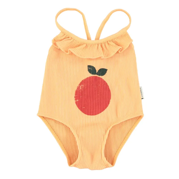 Piupiuchick Maillot de Bain Pomme Matière Recyclée | Jaune