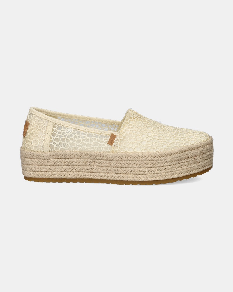 Toms Valencia Crochet Espadrilles  - ecru