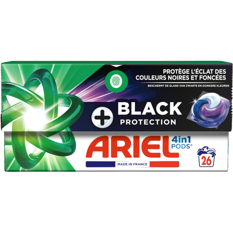 Ariel 4in1 pods+ black wasmiddelcapsules