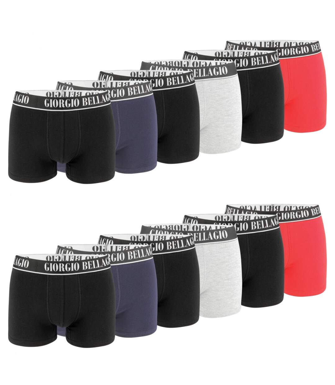 Caleçon Homme Coton, Boxer Homme, Anti-irritation, Hypoallergénique (Lot de 12)