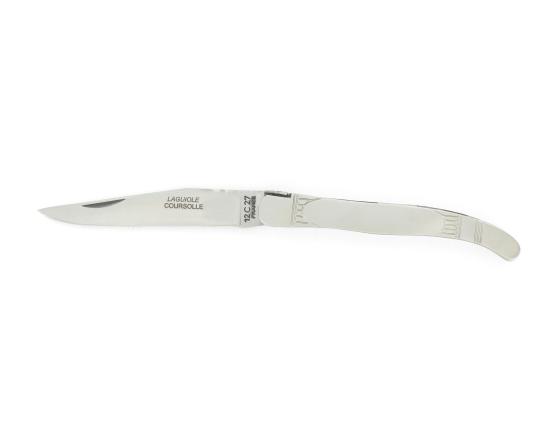 Laguiole - Inox - Manche Inox Couteau de poche par Coursolle