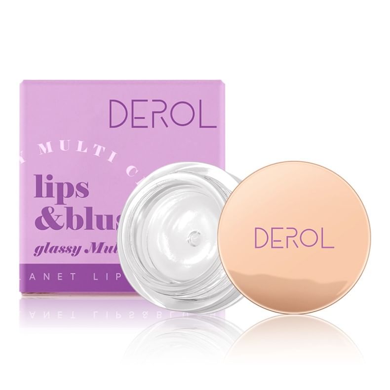DEROL - Transparante lippen en blush Glazige multibalsem