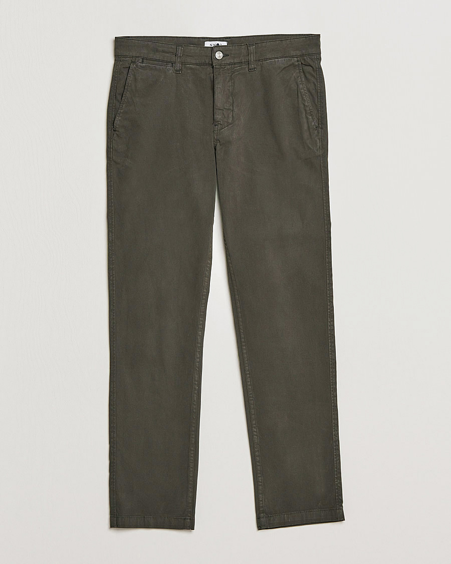 NN07 Marco Slim Fit Stretch Chinos Dark Green