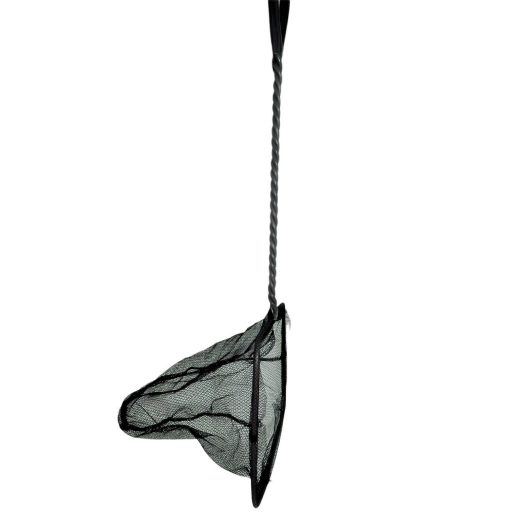 Epuisette filet noir, maille moyenne, 15 cm x 13 x 40 cm, aquarium