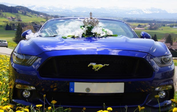 Mustang GT Cabrio fahren in Karlsruhe als Geschenk